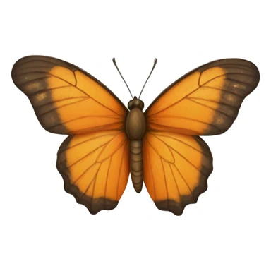 mariposa naranja sticker