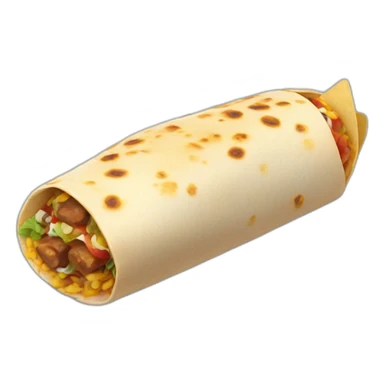 Burrito en vuelo sticker