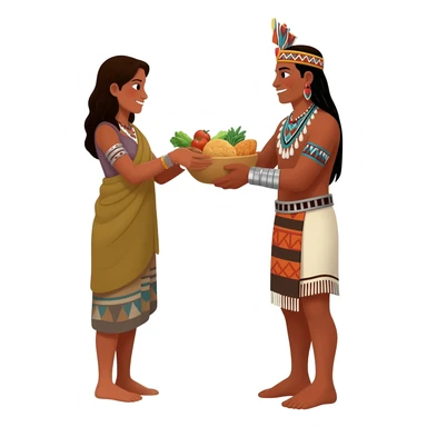 a tribal noble lavished gifts of considerable riches upon his guests to advance his title or rank, doling out large quantities of food, woolen blankets, or silver bracelets sticker