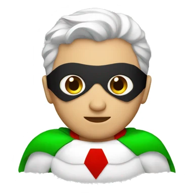 italian superhero sticker