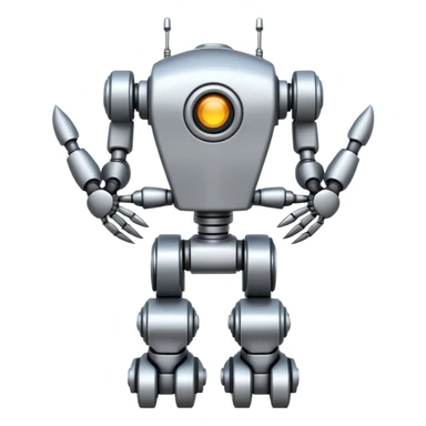 tall claw robot sticker