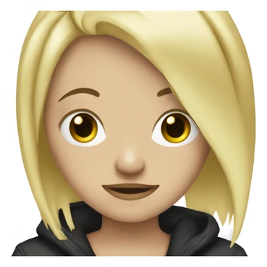 Emo blonde girl sticker