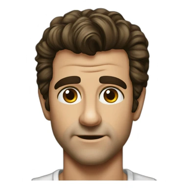 Young Mel Gibson portrait without smile sticker