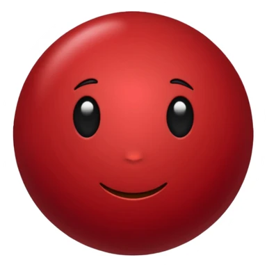 Cery dark Red point without face sticker