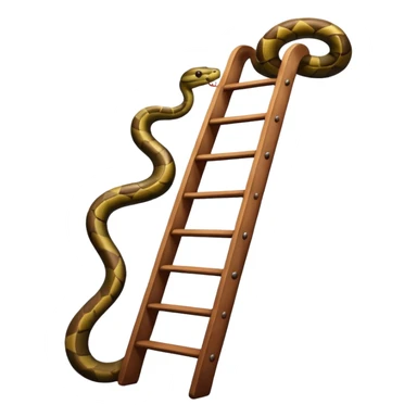 snake on a ladder sticker