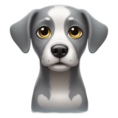 dark-grey-innocent-small-dog-with-nimbus-halo sticker