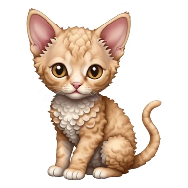 Devon Rex kitten sticker