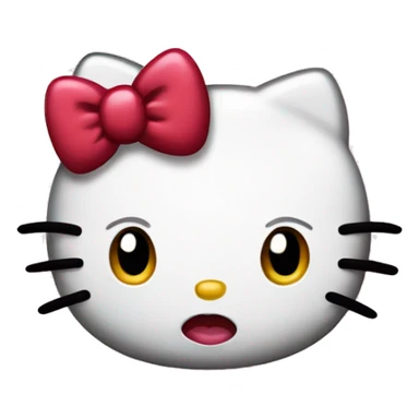 hello kitty with big lips and sassy attitude sticker