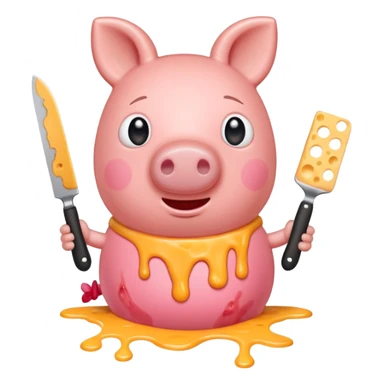 pepa pig de killer die kaas vermoord sticker