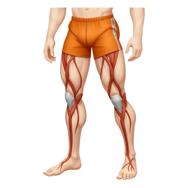 legs with veins showing sticker