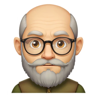 Dmitry Goblin Puchkov, Russian man with glasses and beard sticker
