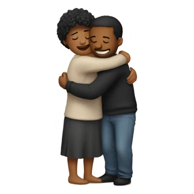 friends hugging sticker