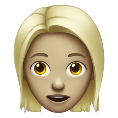 Blonde zombie sticker