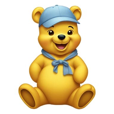 Winnie Pooh on Summer  sticker