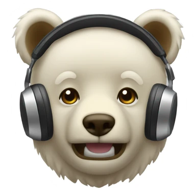 I want polo bear with headseat and it’s satisfying by listening to music  sticker