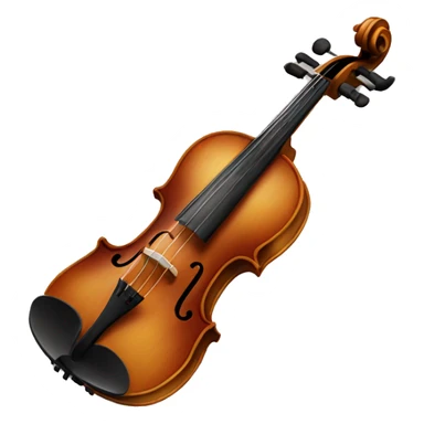 violin with bow remove face sticker