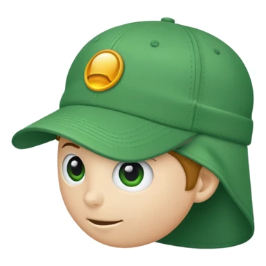 green golf hat sticker