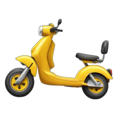 chat qui fait de la trottinette sticker