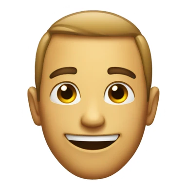 an emoji smirking sticker