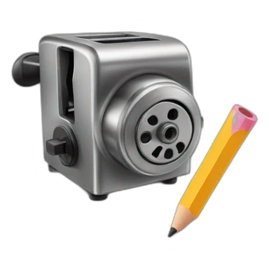manual pencil sharpener sticker