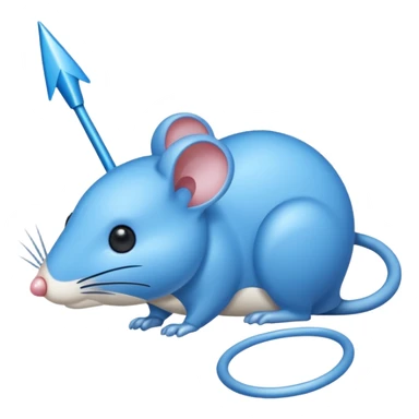 Blue mouse cursor sticker