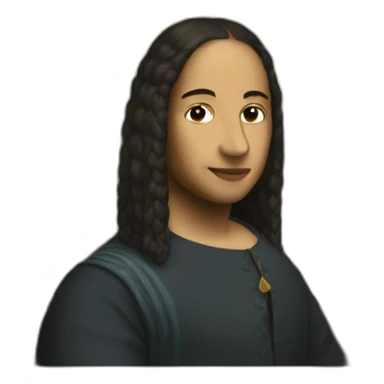 La Joconde painting sticker