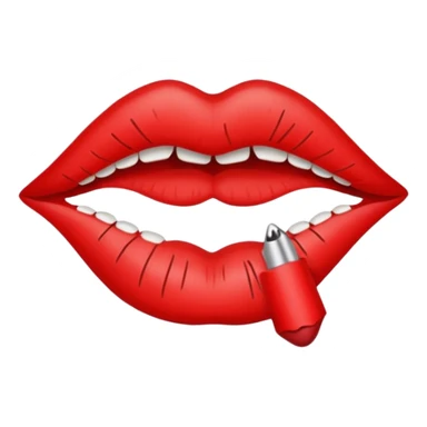 Lips stitched shut  sticker