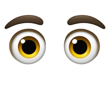 one eye looking straight one eye looking away sticker