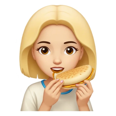 Chica comiendo Arepa sticker