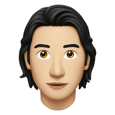 asian Adam driver sticker
