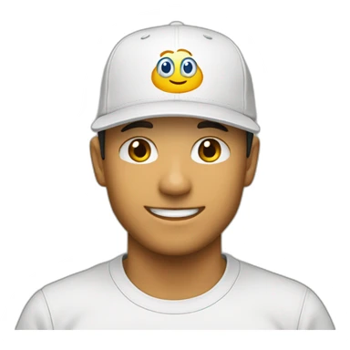 Emoji con el nombre "Proyectos Anyjo" escrito en una gorra sticker