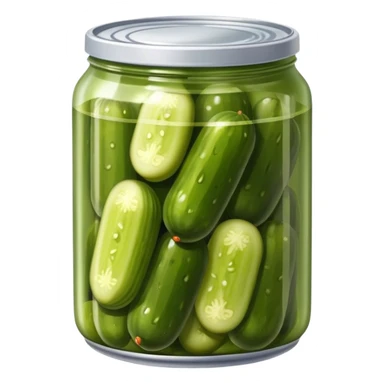 Can of pickles sticker