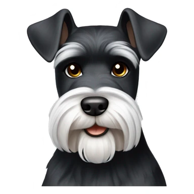 Schwarzer schnauzer klein alt sticker