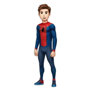 Peter parker drawing a ronaldo sticker