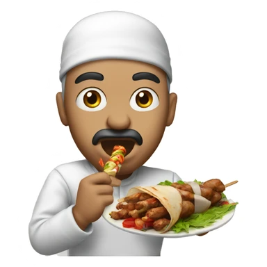 Turkish Alabin Eating Kebab sticker