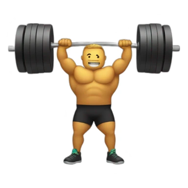 Weight lifting sticker