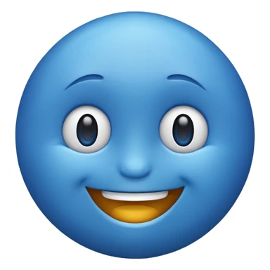 make me emoji for my linux start menu i want it blue and take the whole the image (i want it big ) sticker