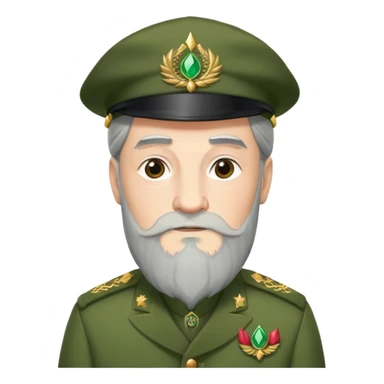 Dumbledore green beret wirazd hat with decoration pattern sticker