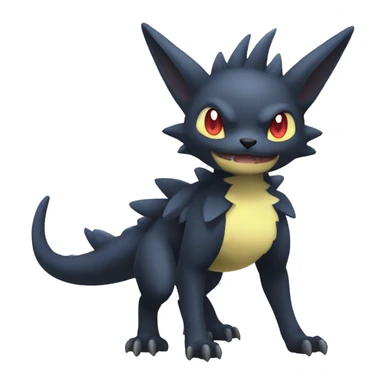 cool edgy cute colorful Dark-type nargacuga Pokémon full body sticker