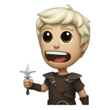 fantasy confrontation between good and evil sticker