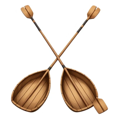 Crossed rowing ores sticker