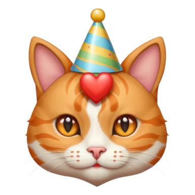 Give me a random emoji  to make the popular emoji cats   it has to have horns like the hearts have to be the ears, but give me a accessory ideas, give me some emoji accessory I dirt that could help sticker
