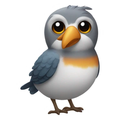 bird with human ears sticker