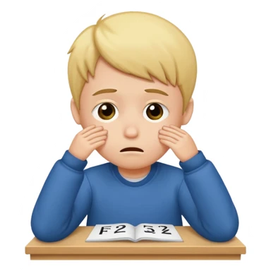 make  a sad kid who got an F on his english exam sticker