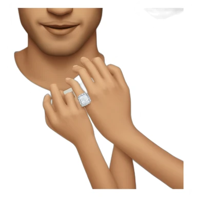 couple avec une bague sticker