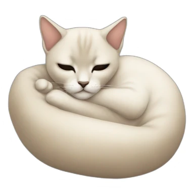 Siamois qui dort sticker