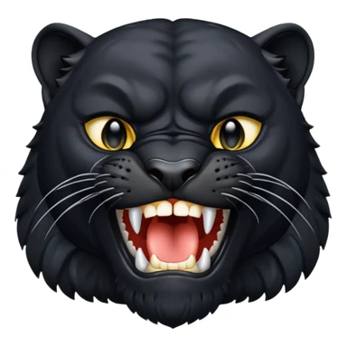 Una pantera mostrando sus dientes sticker