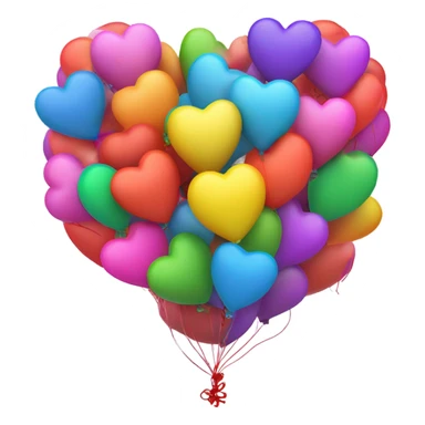 heart shaped balloons sticker