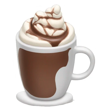 Aesthetic hot chocolate sticker