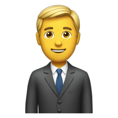 reporter on a set for newscasting sticker